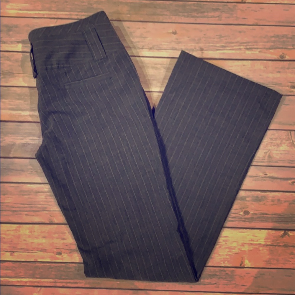 Tracy Evans Gray Stripped Dress Pants Size 3